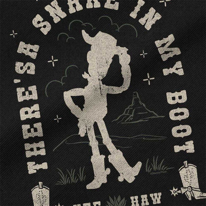 Black - Side - Toy Story 5 There´s A Snake In My Boot Woody Tote Bag