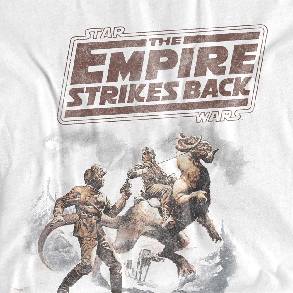 White - Side - Star Wars Womens-Ladies Empire Strikes Back Western T-Shirt