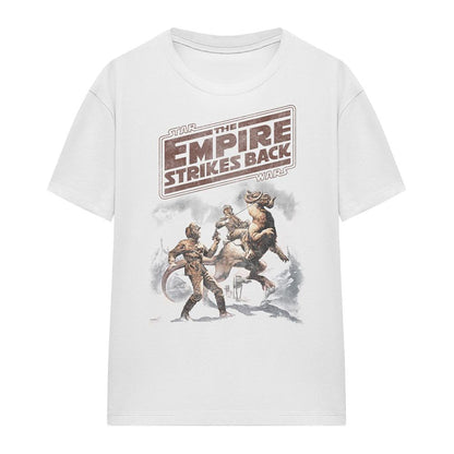White - Front - Star Wars Womens-Ladies Empire Strikes Back Western T-Shirt