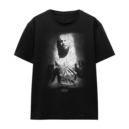 Black - Front - Star Wars Womens-Ladies Carbonite Han Solo T-Shirt