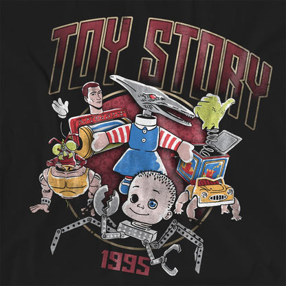 Black - Side - Toy Story Womens-Ladies Sid´s Toys Rock T-Shirt