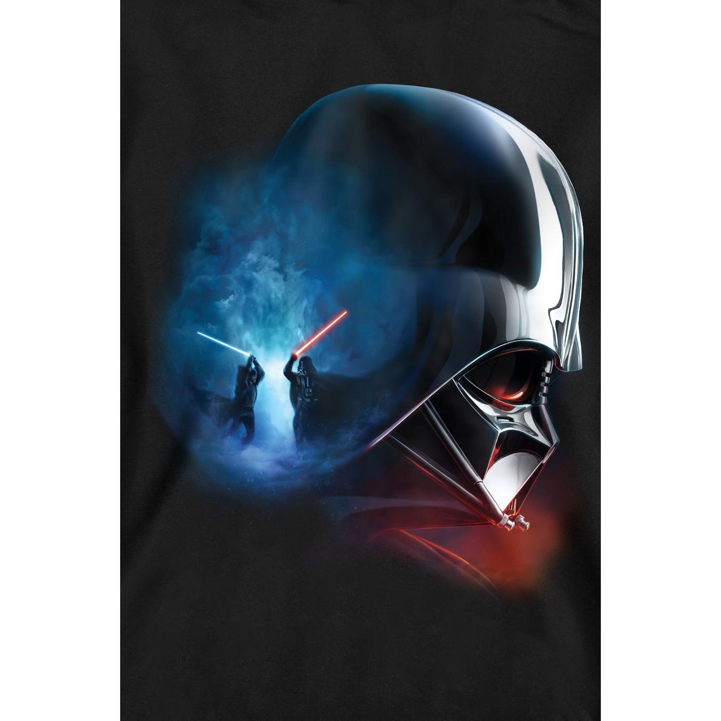 Black - Lifestyle - Star Wars Unisex Adult Obi Wan Kenobi Vader Poster Sweatshirt