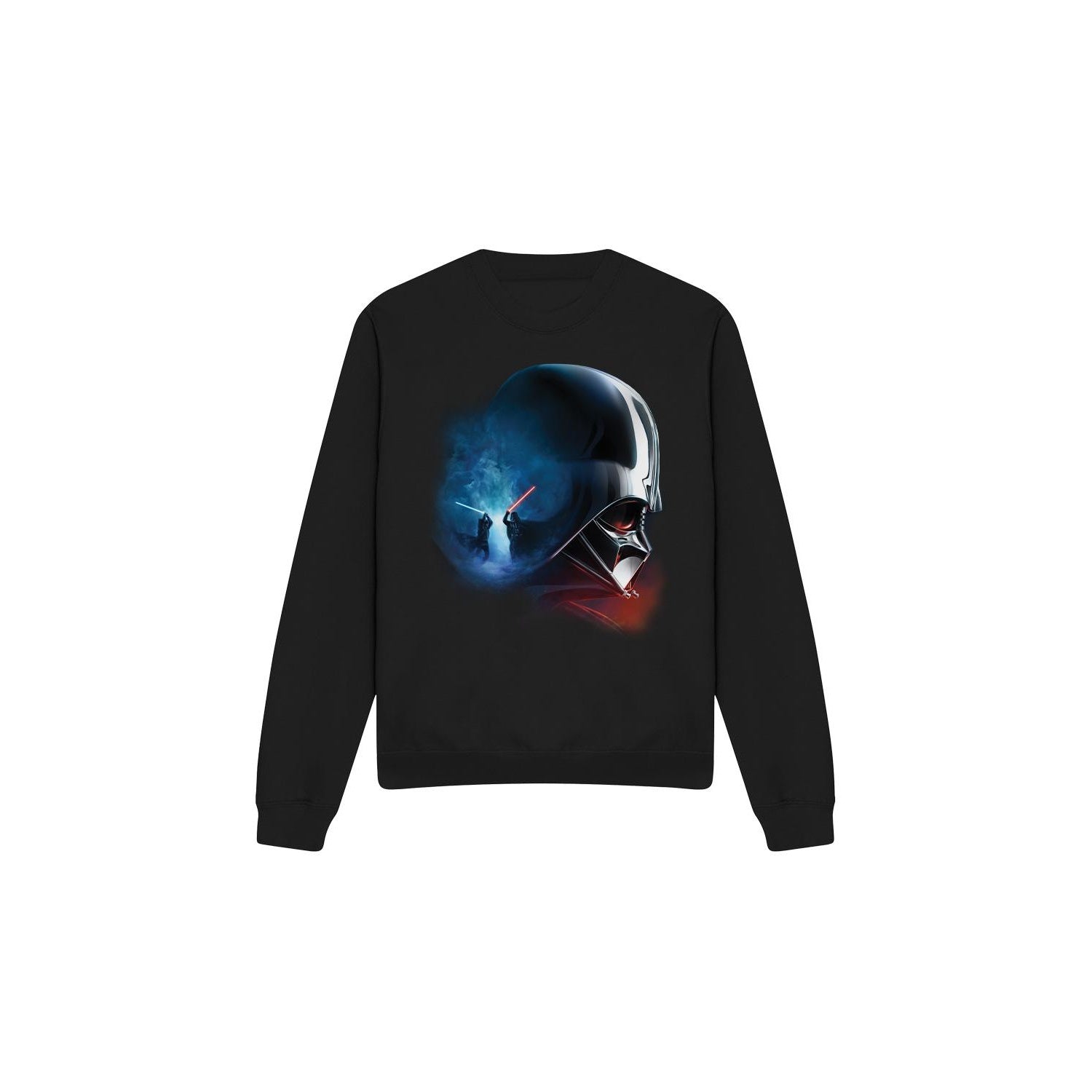 Black - Front - Star Wars Unisex Adult Obi Wan Kenobi Vader Poster Sweatshirt