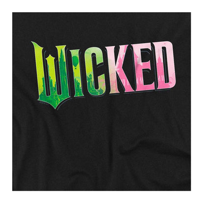 Black - Side - Wicked Childrens-Kids Logo T-Shirt