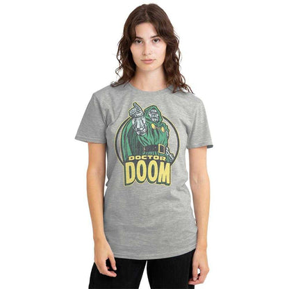 Athletic Heather - Lifestyle - Doctor Doom Womens-Ladies Points Retro T-Shirt