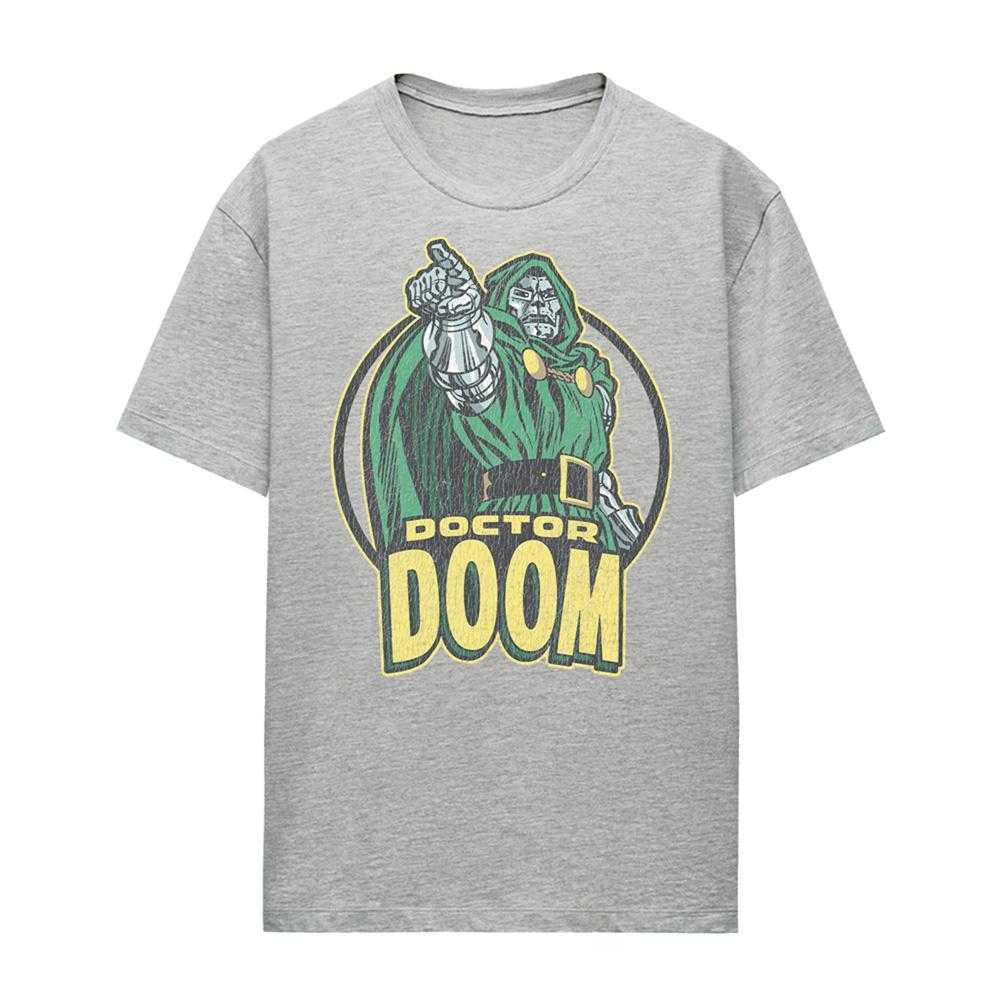 Athletic Heather - Front - Doctor Doom Womens-Ladies Points Retro T-Shirt
