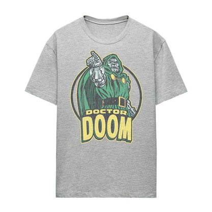 Athletic Heather - Front - Doctor Doom Womens-Ladies Points Retro T-Shirt