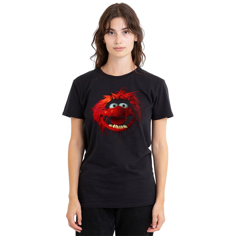 Black - Lifestyle - The Muppets Womens-Ladies Animal Face T-Shirt