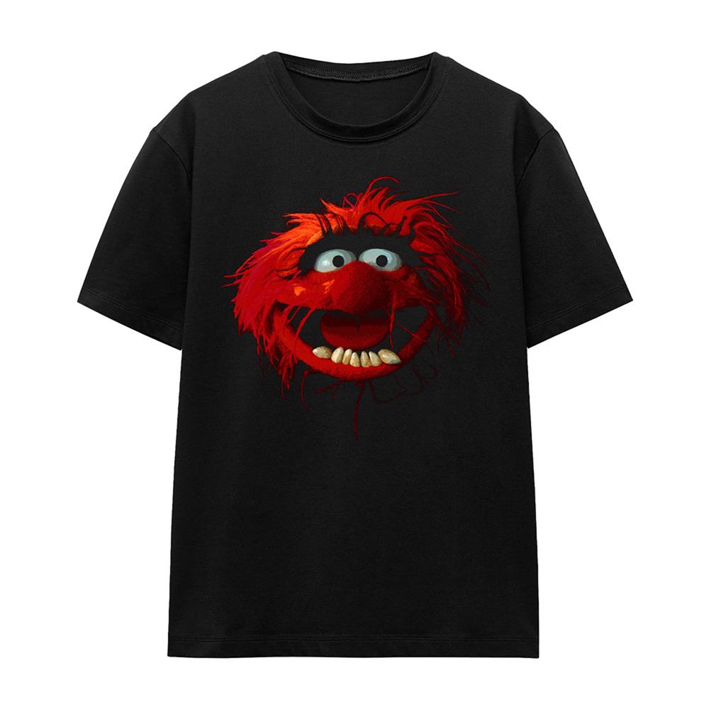 Black - Front - The Muppets Womens-Ladies Animal Face T-Shirt