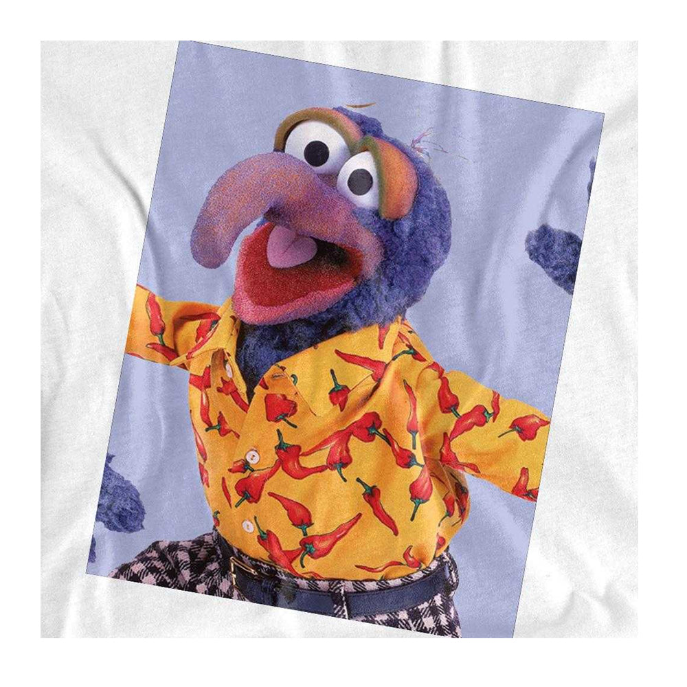 White - Side - The Muppets Womens-Ladies Gonzo Pose T-Shirt
