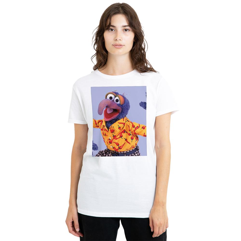 White - Lifestyle - The Muppets Womens-Ladies Gonzo Pose T-Shirt
