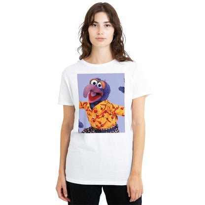 White - Lifestyle - The Muppets Womens-Ladies Gonzo Pose T-Shirt