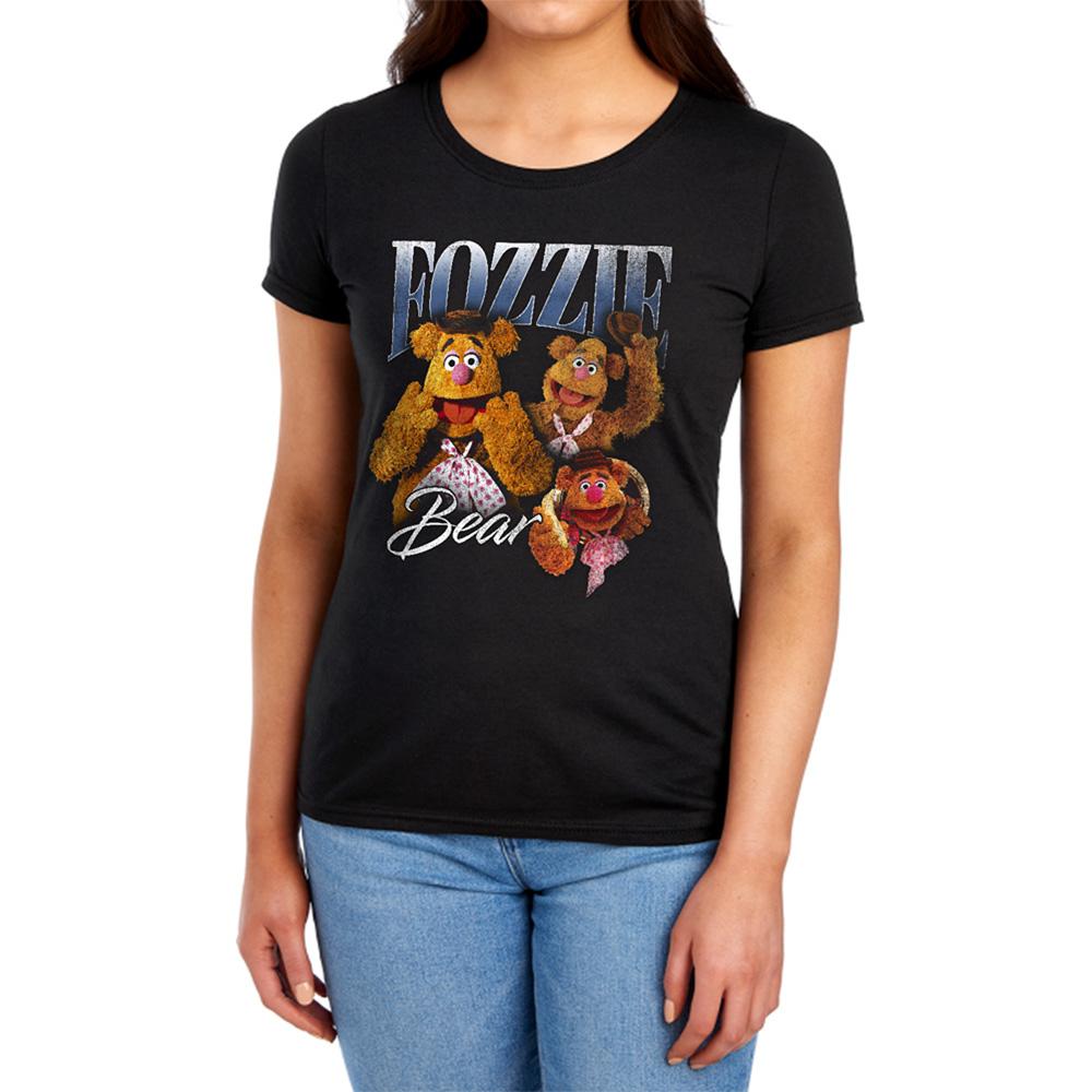 Black - Lifestyle - The Muppets Womens-Ladies Fozzie Bear Homage Fitted T-Shirt