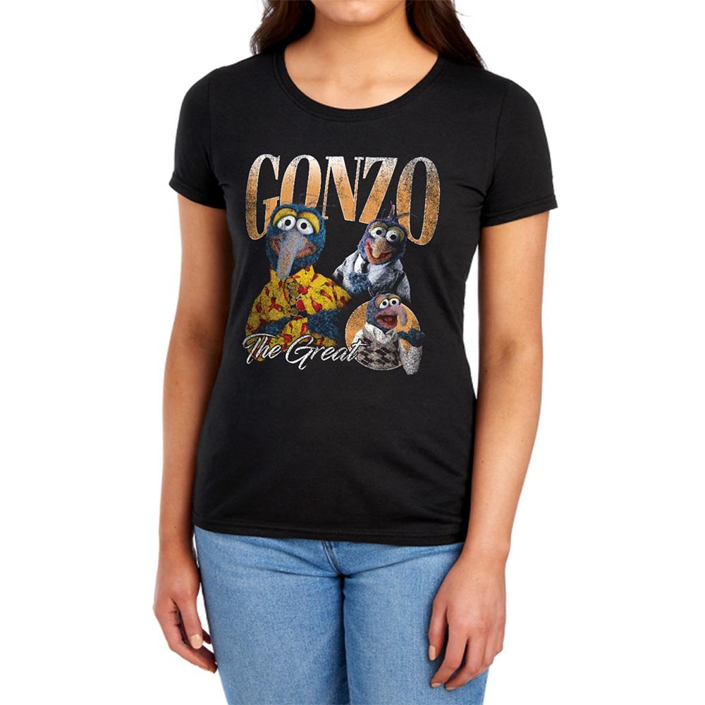 Black - Lifestyle - The Muppets Womens-Ladies Gonzo Homage Fitted T-Shirt