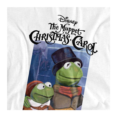 White - Side - The Muppets Christmas Carol Womens-Ladies The Christmas Carol Kermit Fitted T-Shirt