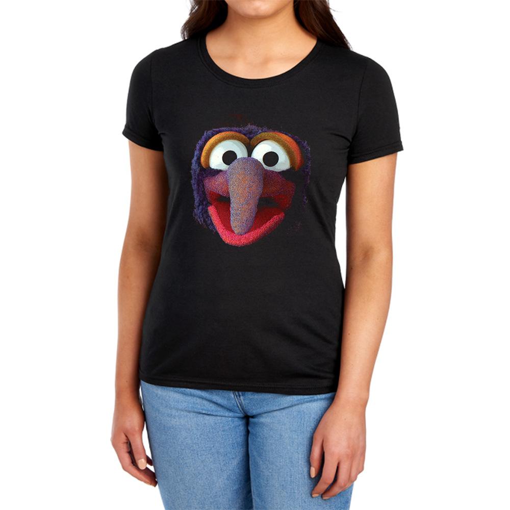 Black - Lifestyle - The Muppets Womens-Ladies Gonzo Face Fitted T-Shirt