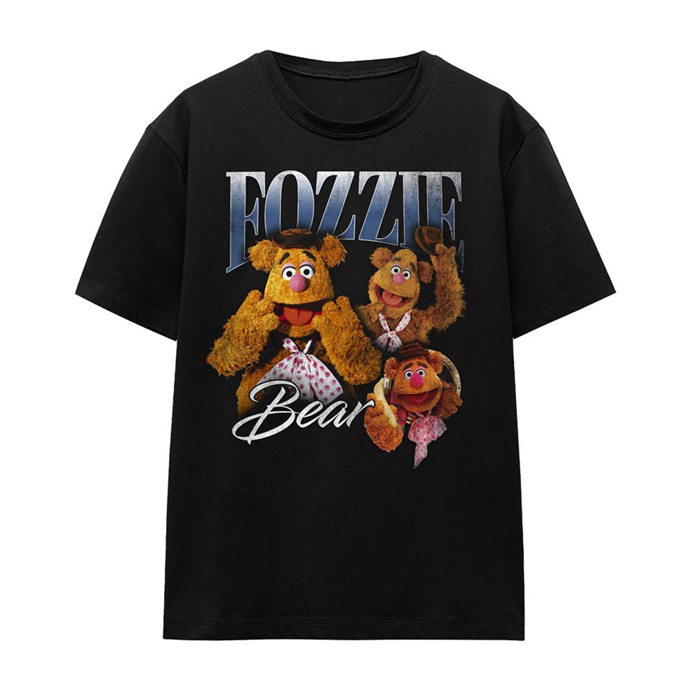 Black - Front - The Muppets Womens-Ladies Fozzie Bear Homage T-Shirt