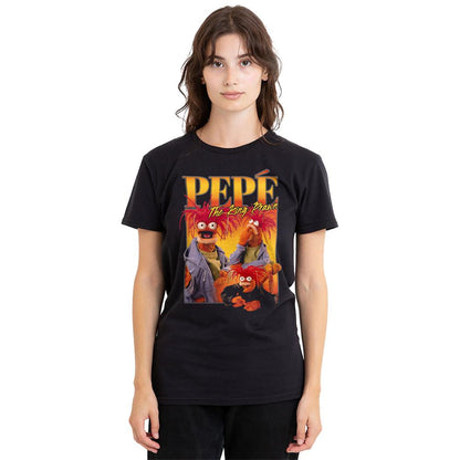 Black - Lifestyle - The Muppets Womens-Ladies Pepe Homage T-Shirt