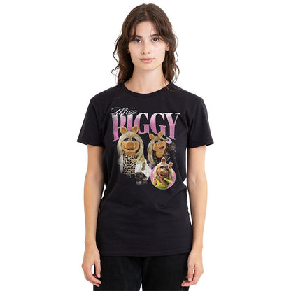 Black - Lifestyle - The Muppets Womens-Ladies Miss Piggy Homage T-Shirt