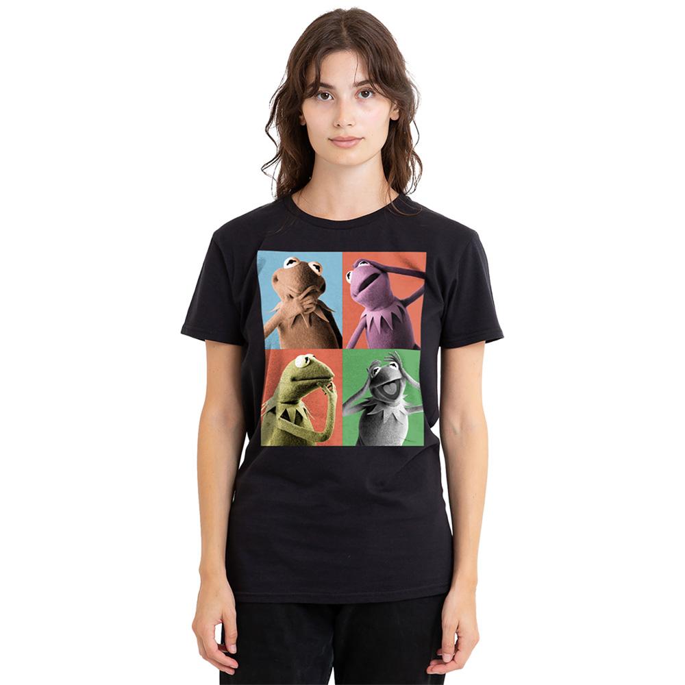 Black - Lifestyle - The Muppets Womens-Ladies Kermit Poses T-Shirt