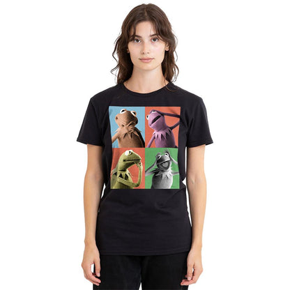 Black - Lifestyle - The Muppets Womens-Ladies Kermit Poses T-Shirt