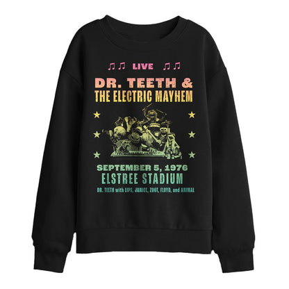Black - Front - The Muppets Childrens-Kids Dr Teeth And The Electric Mayhem Sweatshirt