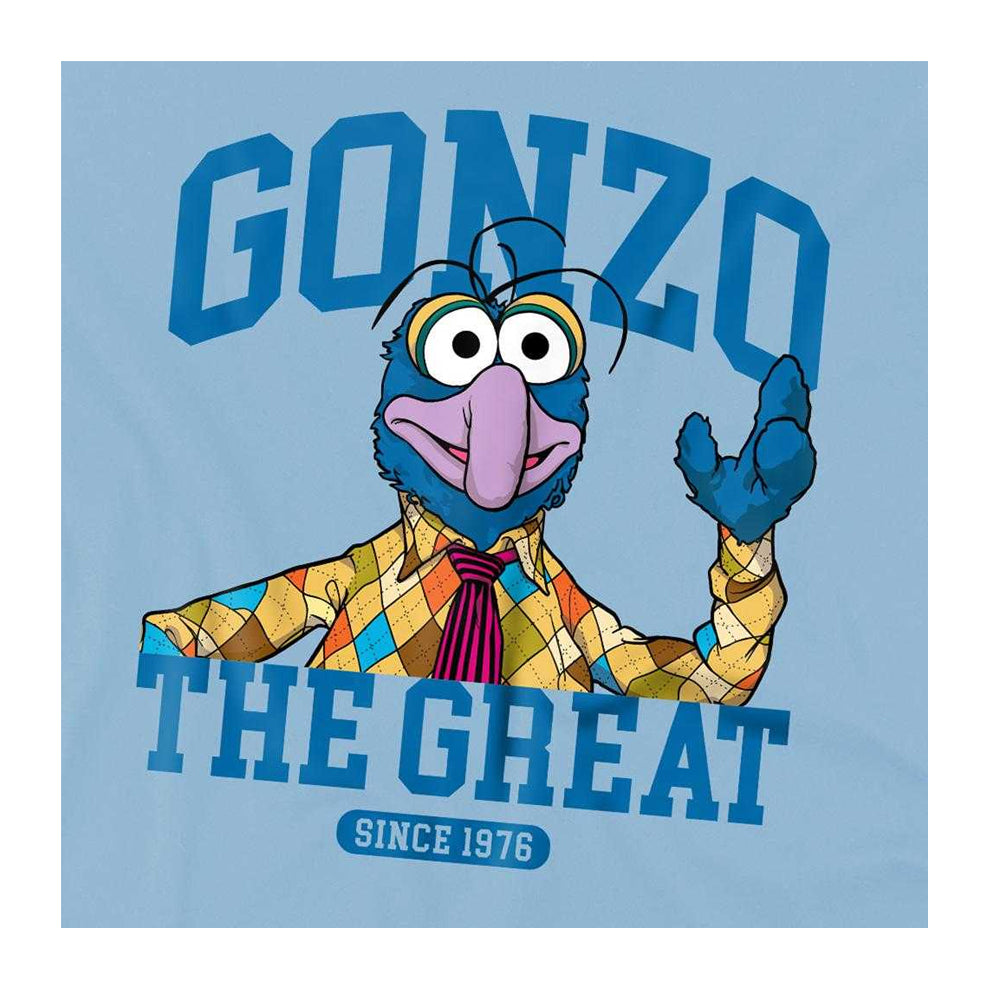 Light Blue - Side - The Muppets Childrens-Kids Gonzo Collegic Sweatshirt