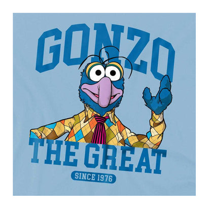 Light Blue - Side - The Muppets Childrens-Kids Gonzo Collegic Sweatshirt