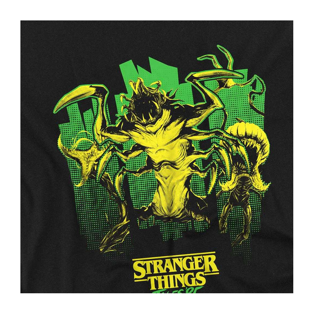 Black - Side - Stranger Things: Tales from ´85 Childrens-Kids Monster Plants Sweatshirt