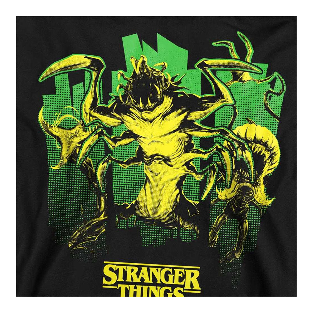 Black - Side - Stranger Things: Tales from ´85 Unisex Adult Monster Plants Long-Sleeved Sweatshirt