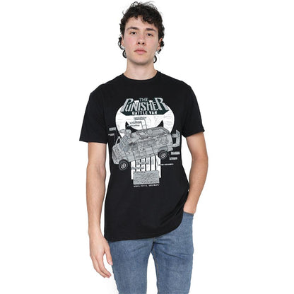 Black - Lifestyle - The Punisher Unisex Adult Battle Van Specs T-Shirt
