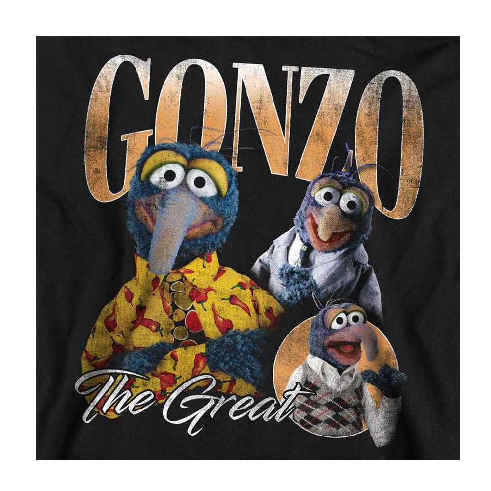 Black - Side - The Muppets Unisex Adult Gonzo Homage Sweatshirt