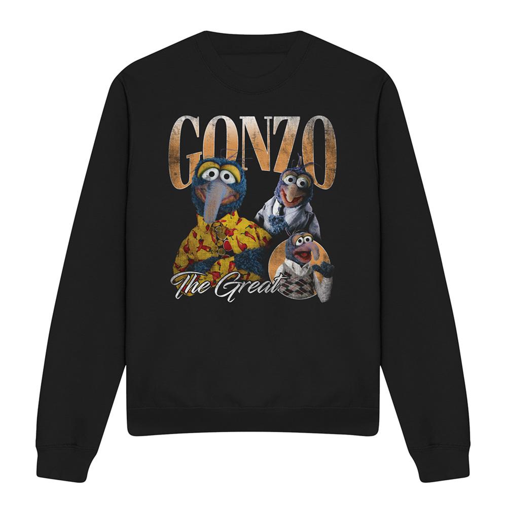 Black - Front - The Muppets Unisex Adult Gonzo Homage Sweatshirt