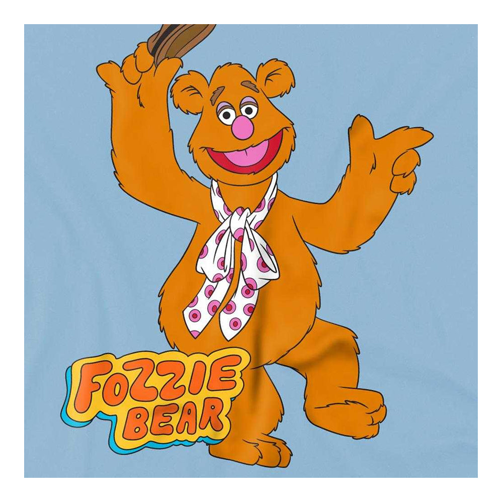 Light Blue - Side - The Muppets Childrens-Kids Fozzie Bear Dancing Sweatshirt