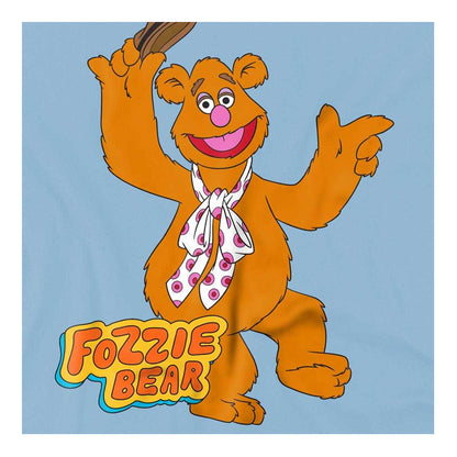 Light Blue - Side - The Muppets Childrens-Kids Fozzie Bear Dancing Sweatshirt
