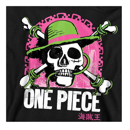 Black - Side - One Piece Unisex Adult Jolly Roger Long-Sleeved Sweatshirt