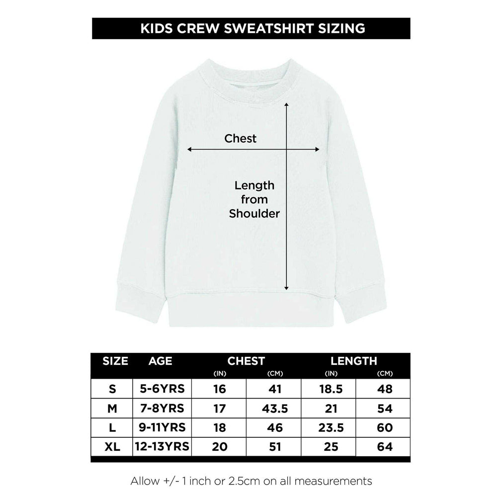 Black - Lifestyle - One Piece Childrens-Kids Crew Stamps Straw Hat Sweatshirt
