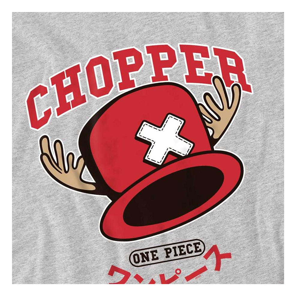 Athletic Heather - Side - One Piece Childrens-Kids Tony Tony Chopper Collegic Sweatshirt