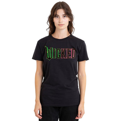 Black - Lifestyle - Wicked Womens-Ladies Movie Logo T-Shirt