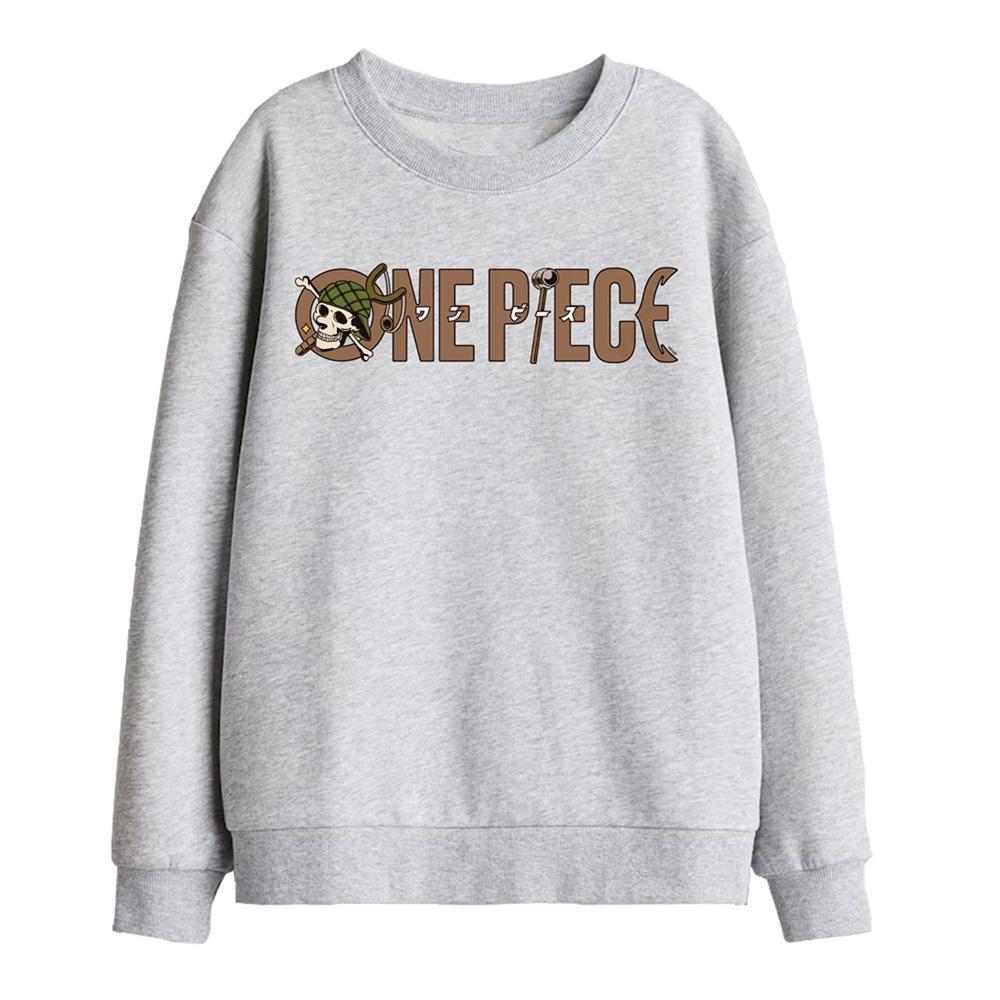 Athletic Heather - Front - One Piece Childrens-Kids Usopp Logo Heather Sweatshirt