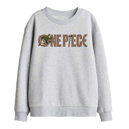 Athletic Heather - Front - One Piece Childrens-Kids Usopp Logo Heather Sweatshirt