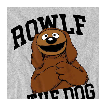 Athletic Heather - Side - The Muppets Childrens-Kids Rowlf The Dog Collegic Sweatshirt