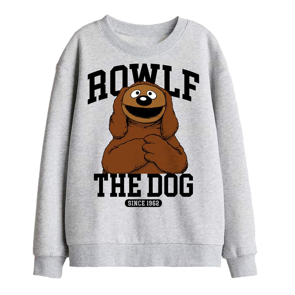 Athletic Heather - Front - The Muppets Childrens-Kids Rowlf The Dog Collegic Sweatshirt