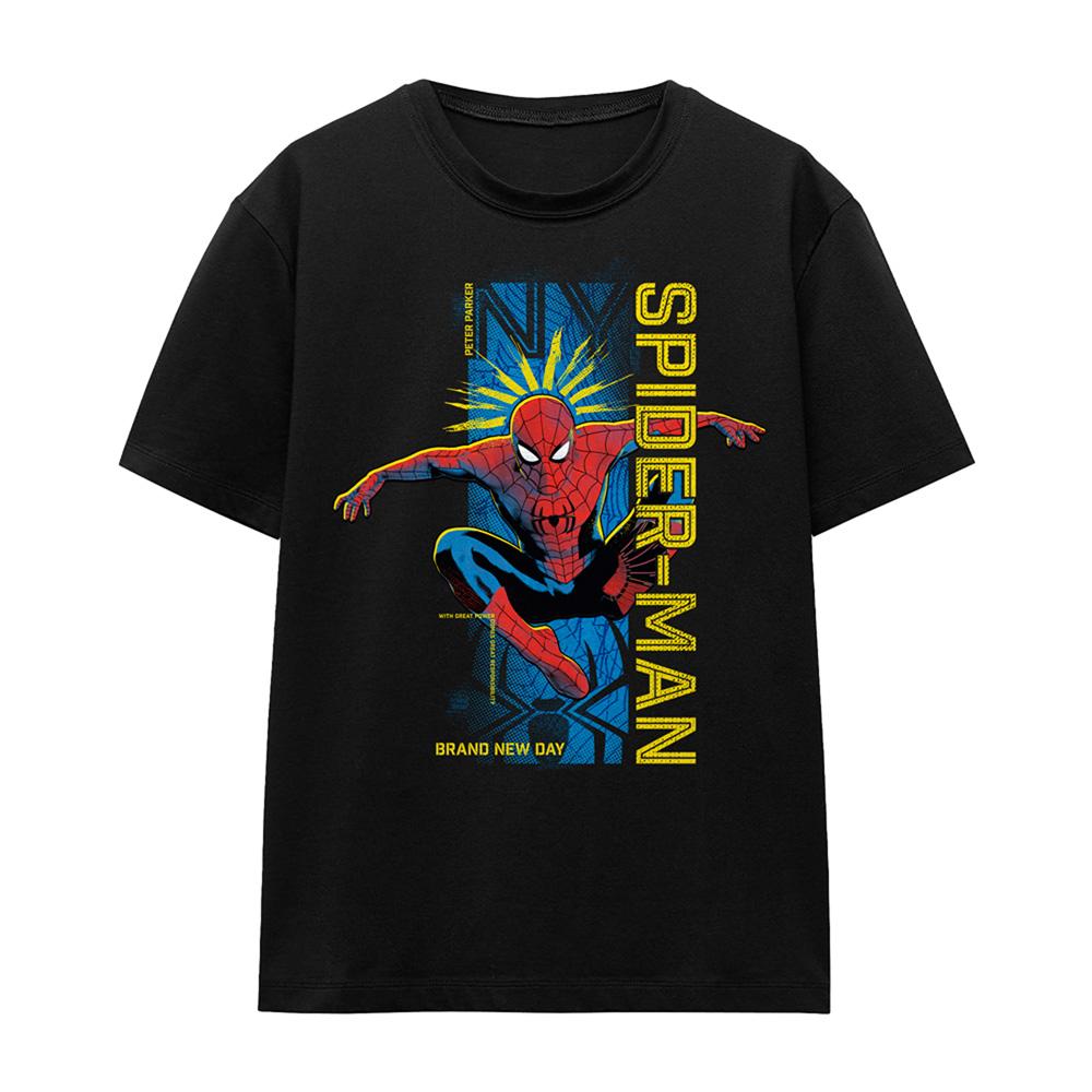 Black - Front - Spider-Man: Brand New Day Womens-Ladies Spidey Sense T-Shirt