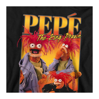 Black - Side - The Muppets Unisex Adult Pepe Homage Sweatshirt