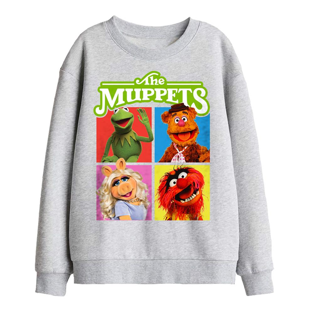 Athletic Heather - Front - The Muppets Childrens-Kids Character Boxes Heather Sweatshirt