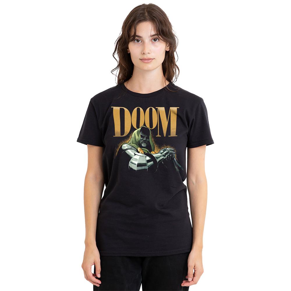Black - Lifestyle - Doctor Doom Womens-Ladies Iconic Villain T-Shirt