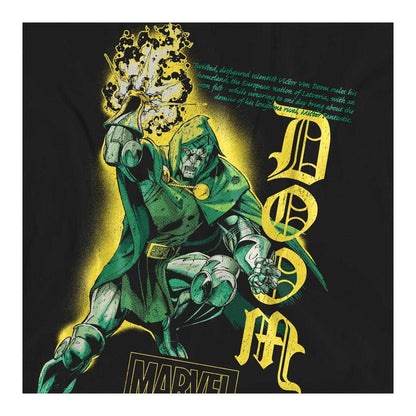 Black - Side - Doctor Doom Womens-Ladies Villain Trend T-Shirt