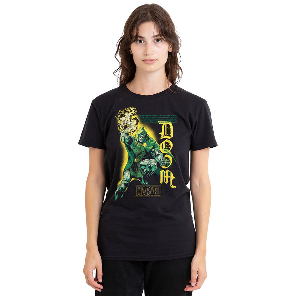 Black - Lifestyle - Doctor Doom Womens-Ladies Villain Trend T-Shirt