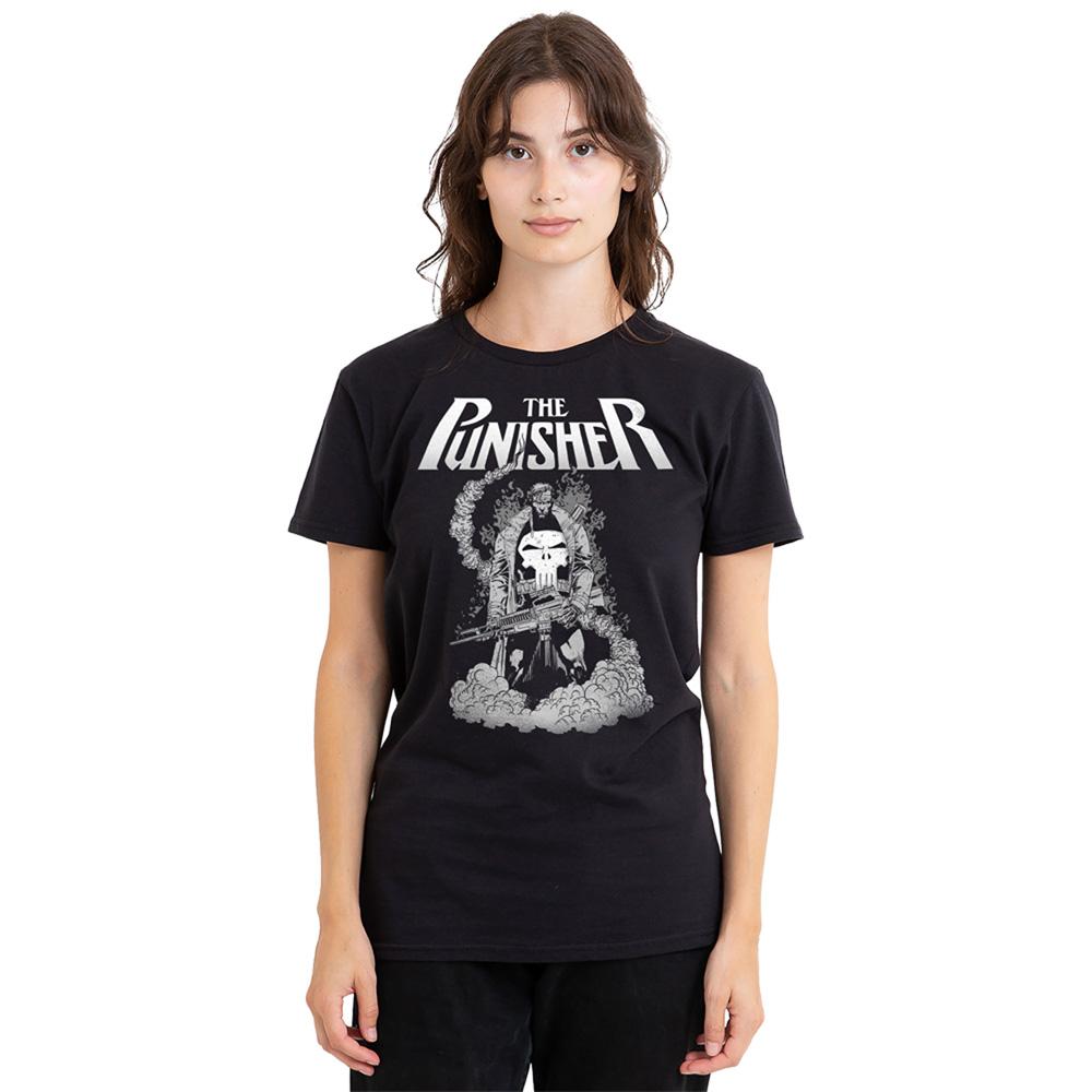 Black - Lifestyle - The Punisher Womens-Ladies Ready To Fight T-Shirt